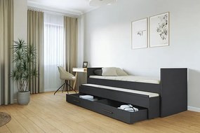 Modułowa szuflada ze stelażem oraz półką antracyt K4-N30