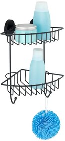 Półka pod prysznic BARI Vacuum-Loc, dwupoziomowa, metalowa, WENKO