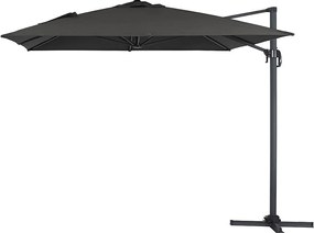 Parasol ogrodowy "Sun 4" - Z aluminium - Prostokątny - 3 x 4 m - Czarny