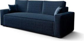BEDANTE Sofa AMBRO Poso 05 z funkcją spania, ciemnoniebieski sofa z pojemnikiem, skrzynia na pościel, kanapa do salonu, kanapa, sofa, sofa z funkcją spania