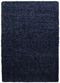 Dywan shaggy jednokolorowy granatowy 80 cm x 150 cm
