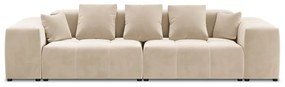 Beżowa aksamitna sofa 320 cm Rome Velvet – Cosmopolitan Design