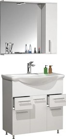 umywalka do mebli łazienkowych Lisalo Biały W. 152 x S. 75 x G. 45 cm