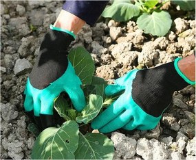 RĘKAWICE OGRODOWE PAZURKI KOPANIA SADZENIA GRABIE