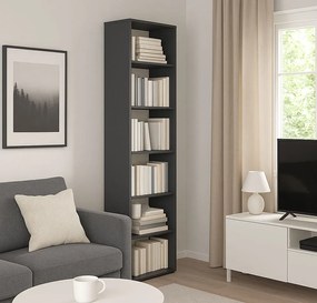 Regał w stylu skandynawskim 60 cm szary grafit M6-G08