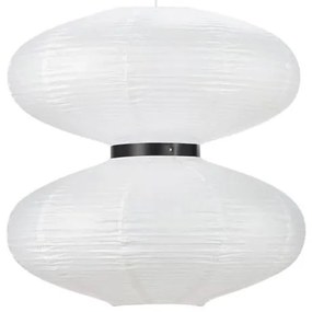 Biała lampa wisząca Markslöjd Dual, ø 60 cm