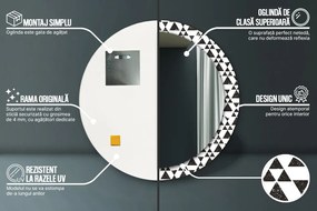 Trójkąty geometria Lustro dekoracyjne okrągłe