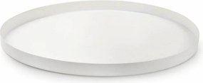 Dekoracyjna taca CIRVIA Ø31,5 cm, biała