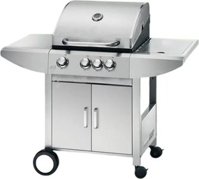 Grill gazowy ze stali nierdzewnej Wellington + palnik boczny + igła elektryczna-rożen GRATIS