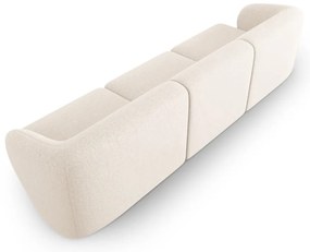 Beżowa sofa z tkaniny szenilowej 266 cm Paolo – Milo Casa