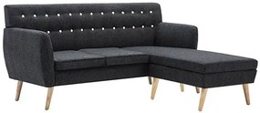 Tapicerowana pikowana sofa  ciemnoszaraF5-B82