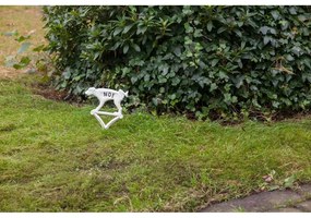 Metalowa wbijana dekoracja ogrodowa No Pooing – Esschert Design