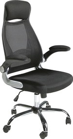 Czarne obrotowe krzesło biurowe z tkaniny 4140 ANGEL CERDA