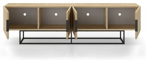 Szafka pod TV w dekorze dębu 200x55 cm Titan – Marckeric