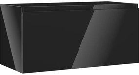 Mexen Orio szafka łazienkowa podumywalkowa 100 cm, 1 szuflada, czarna połysk - 91A10-10047-1-BF70
