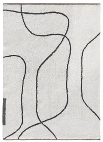 Bawełniany dywan odpowiedni do prania w kolorze kości słoniowej 100x140 cm Shadow – Mette Ditmer Denmark