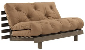 Jasnobrązowa rozkładana sofa 140 cm Roots – Karup Design