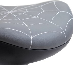 Vinsetto Stołek biurowy z funkcją obrotu, ergonomiczny stołek, regulowana wysokość 65,5-83,5 cm, 120° pochylenie, Szary