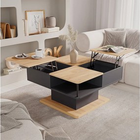 Stolik kawowy antracyt 80x45x80 movira