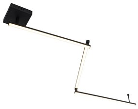 Lampa sufitowa czarna 150,8 cm z 3-stopniową regulacją ściemniania LED - AnnuschkaDesignerski Oswietlenie wewnetrzne