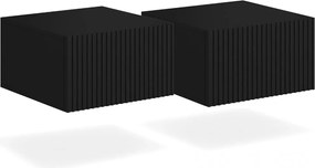 Zestaw szafek nocnych Nicole 46 cm wiszących - czarny