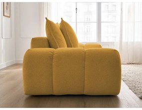 Musztardowa sofa z tkaniny szenilowej 278 cm Everest – Bobochic Paris
