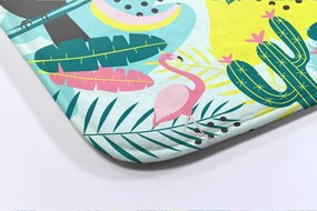 Dywanik do łazienki Dywanik do łazienki Ptaki Rośliny Abstrakcja