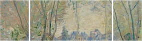 Obraz - Claude Monet, Woman Seated under the Willows, reprodukcje (170x50 cm)