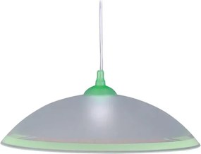 Biało-zielona lampa wisząca do kuchni - S563 D4-P25