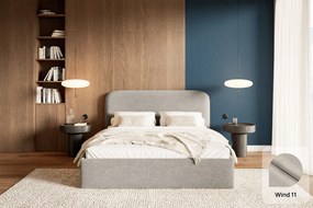 Łóżko Pure 160x200, tkanina WIND 11, stelaż metalowy