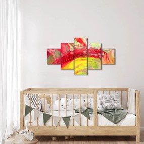 Obraz abstrakcji - malarstwo (125x70 cm)