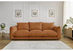 Pomarańczowa sofa 265 cm Ernest – Bobochic Paris