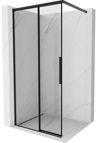 Mexen Rox ścianka prysznicowa Walk-in lewa 75 x 200 cm, czarna ramka 8 mm, czarna - 8C2-075-003-70-70-L