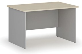Biurko PRIMO GRAY, 120x80 cm, szary/brzoza