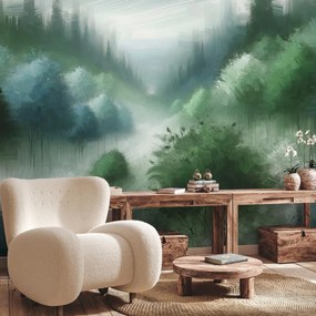 Fototapeta - Pomalowany las (196x136 cm)