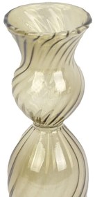 Zielony szklany świecznik PT LIVING Swirl, wys. 17 cm