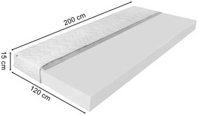 Hypoalergiczny Materac Piankowy H3 120X200 W9-T09