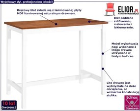 Drewniany stolik barowy 108x60x – Orondo