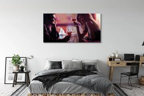 Duży obraz na płótnie Wspólny Toast nad Wodą