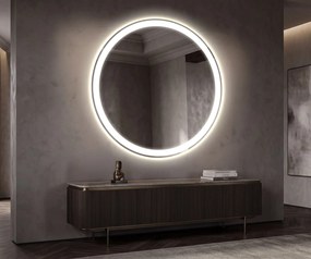 Nowoczesne Okrągłe Lustro do Salonu LED L76