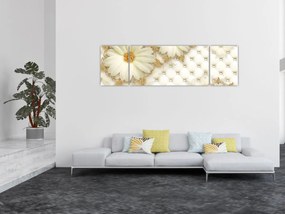 Obraz - Złoty kolaż (170x50 cm)