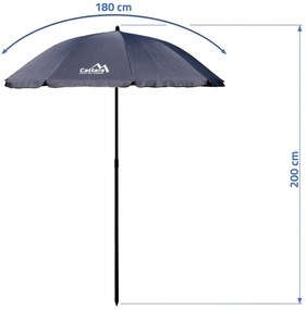 Cattara Parasol składany Terst, śr. 180 cm