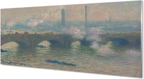 Szklany Panel Most w Waterloo - Claude Monet