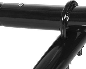 Nowoczesny Stojak na Hamak Outsunny do 305 cm, Metalowy, Czarny, z Antypoślizgowymi Stopami