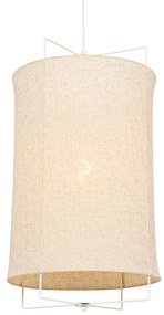 Designerska lampa wisząca beżowa - Rich