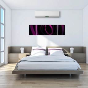 Obraz - fioletowe kresek (170x50 cm)