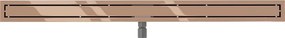 Mexen Flat M13 odpływ liniowy 2w1 130 cm, różowe złoto - 1610130