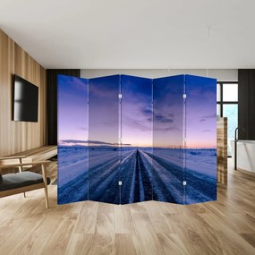 Parawan - Droga zimą (210x170 cm)