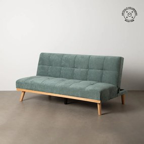Turkusowa rozkładana sofa z tkaniny szenilowej 178 cm – Ixia