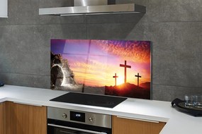 Szkło Ozdobne do Kuchni Grota z Widokiem na Krzyże